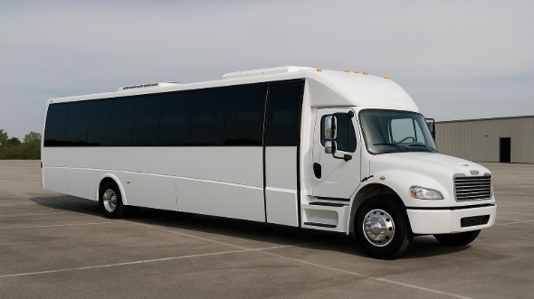Exterior of Waukegan Party Bus Company's 25 Passenger Party Bus in Waukegan